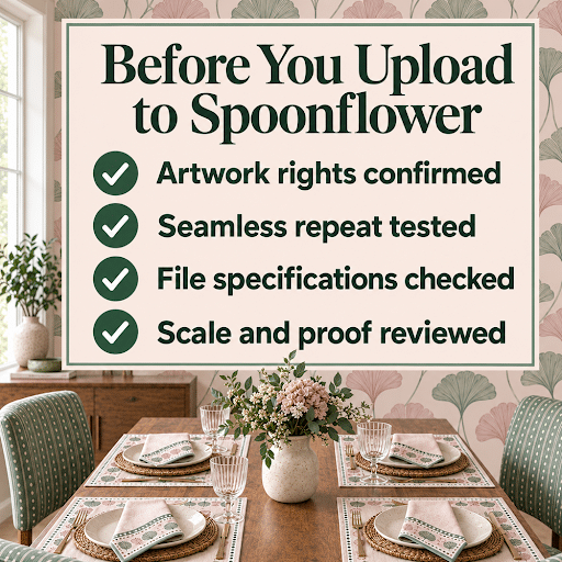 Before you upload to spoonflower