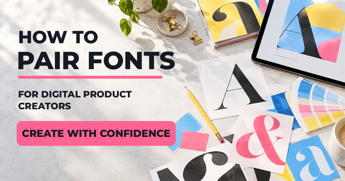 How to Pair Fonts for Digital Product Creators